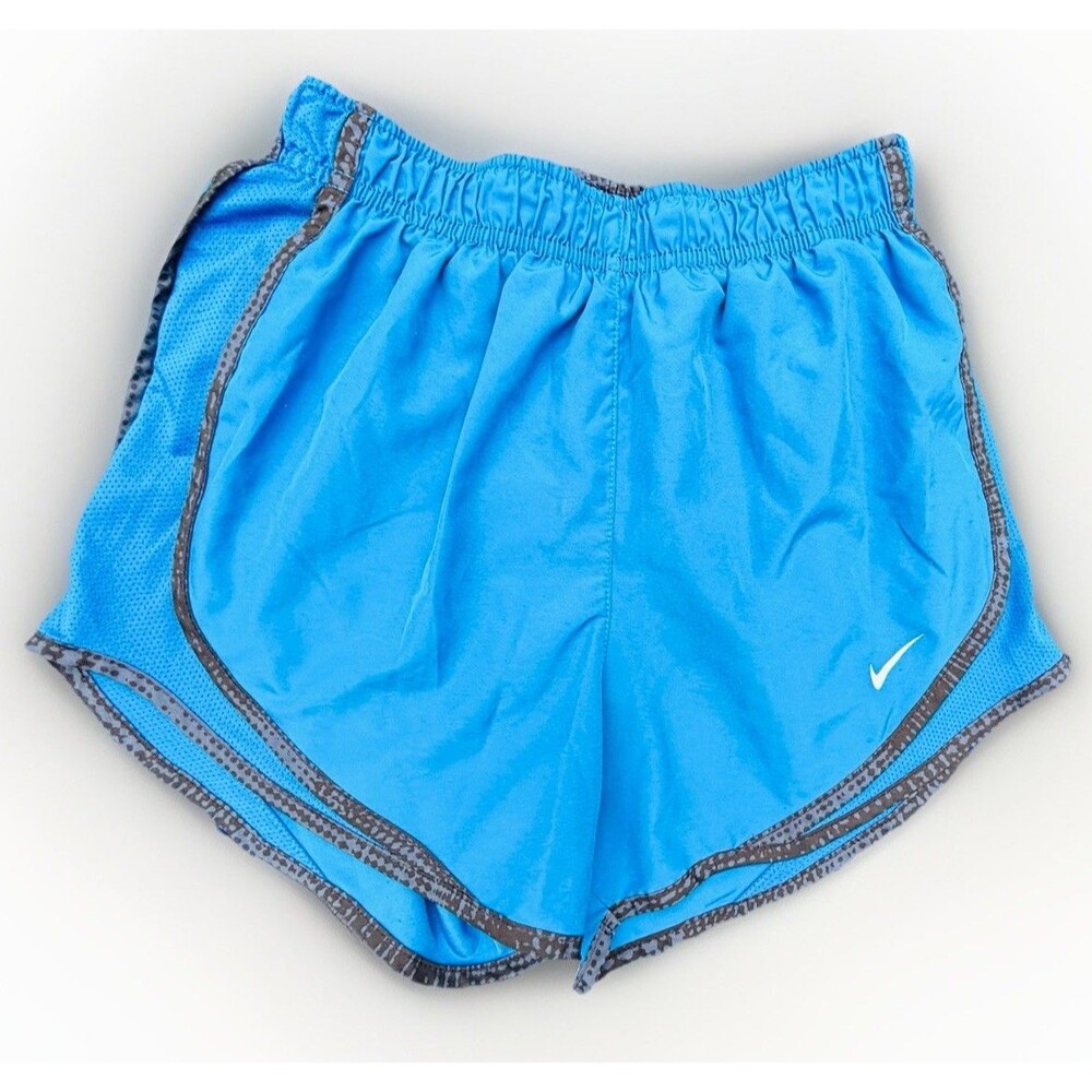 Nike Dri-FIT Tempo Running Shorts Womens XS Blue Gray Animal Print Trim